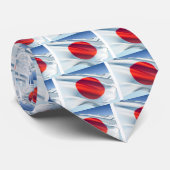 Japanse vlag stropdas (Opgerold)