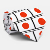 Japanse vlag stropdas (Opgerold)