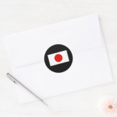 Japanse vlag T-shirts en geschenken Ronde Sticker (Envelop)