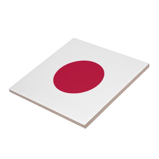 Japanse vlag tegeltje (Zijkant)