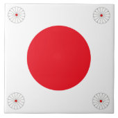 Japanse vlag tegeltje (Voorkant)