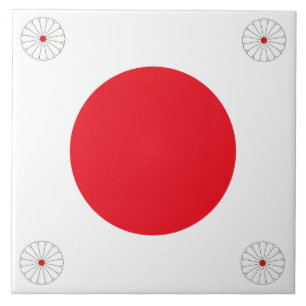 Japanse vlag tegeltje