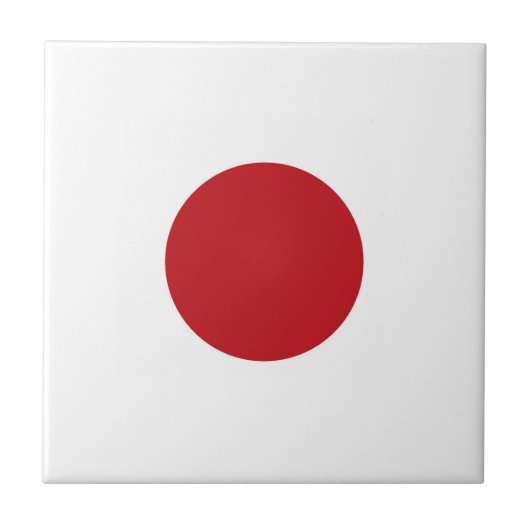 Japanse vlag tegeltje (Voorkant)