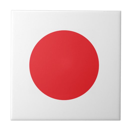 Japanse vlag tegeltje (Voorkant)