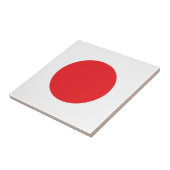 Japanse vlag tegeltje (Zijkant)