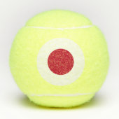 Japanse vlag tennisballen (Voorkant)