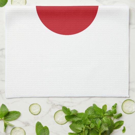 Japanse vlag theedoek (Gevouwen)