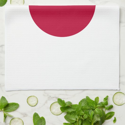 Japanse vlag theedoek (Gevouwen)