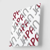 Japanse vlag Typografie Vierkante Klok (Hoek)