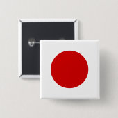 Japanse vlag van hoge kwaliteit vierkante button 5,1 cm (Voorkant /achterkant)