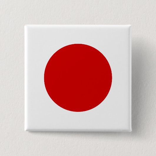 Japanse vlag van hoge kwaliteit vierkante button 5,1 cm (Voorkant)