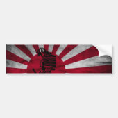 Japanse vlag van Samurai Bumpersticker (Voorkant)