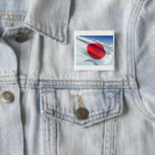Japanse vlag vierkante button 5,1 cm (In situ)