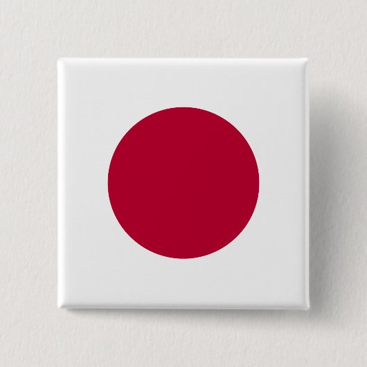 Japanse vlag vierkante button 5,1 cm (Voorkant)