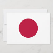Japanse vlag, vlag van Japan Huwelijk Kaart (Achterkant)