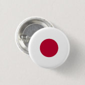 Japanse vlag, vlag van Japan Ronde Button 3,2 Cm (Voorkant /achterkant)