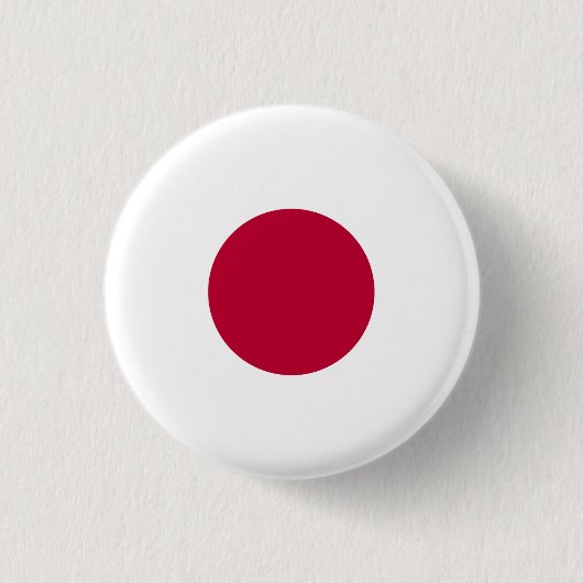 Japanse vlag, vlag van Japan Ronde Button 3,2 Cm (Voorkant)