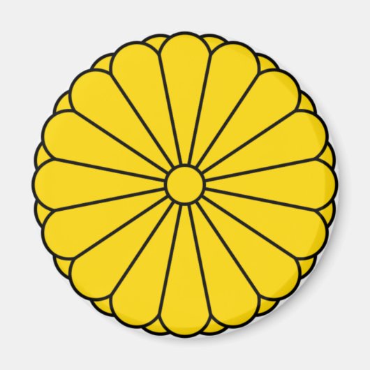 JAPANSE VLAG - WAPEN - IMPERIAL SEAL MAGNEET (Voorkant)