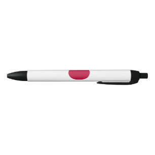 Japanse vlag zwarte inkt pen
