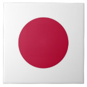 Japanse vlaggentegel tegeltje (Voorkant)