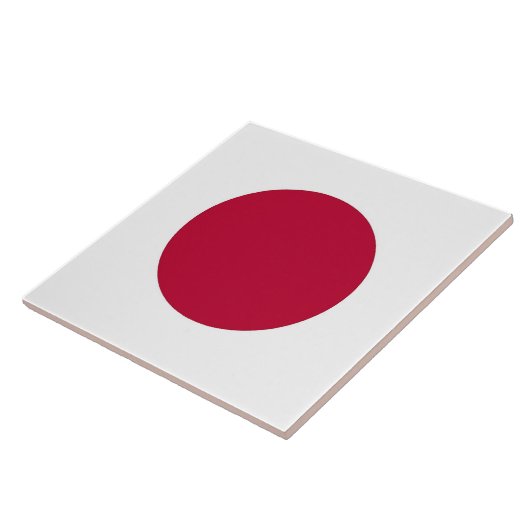 Japanse vlaggentegel tegeltje (Zijkant)