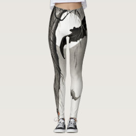 JAPANSE VLEERMUIS PRINT DESIGNER LEGGINGS