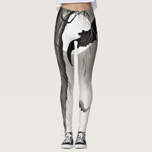 JAPANSE VLEERMUIS PRINT DESIGNER LEGGINGS (Voorkant)