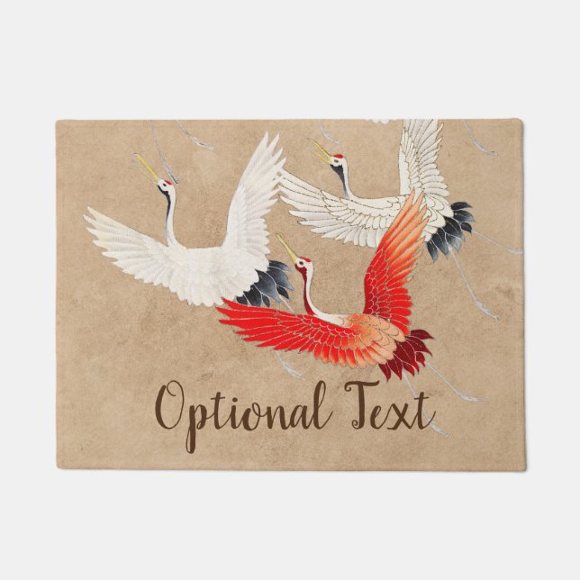 Japanse vliegende kranen deurmat (Voorkant)