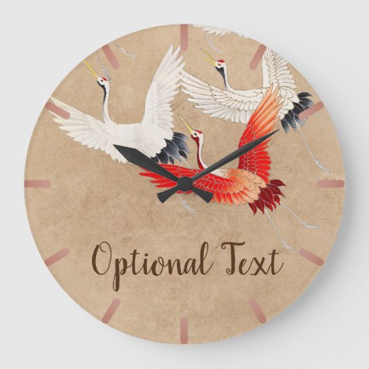 Japanse vliegende kranen grote klok (Voorkant)