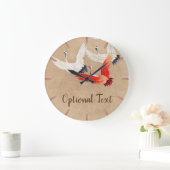 Japanse vliegende kranen grote klok (Huis)