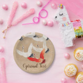 Japanse vliegende kranen papieren bordje (Feest)