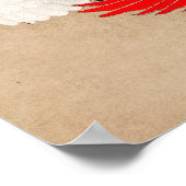 Japanse vliegende kranen poster (Hoek)