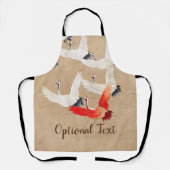 Japanse vliegende kranen schort (Voorkant)