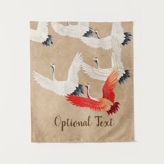 Japanse vliegende kranen wandkleed (Voorkant)