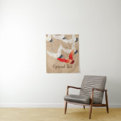 Japanse vliegende kranen wandkleed (In situ)