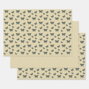 Japanse Vlinder Staart Inpakpapier Set Vel