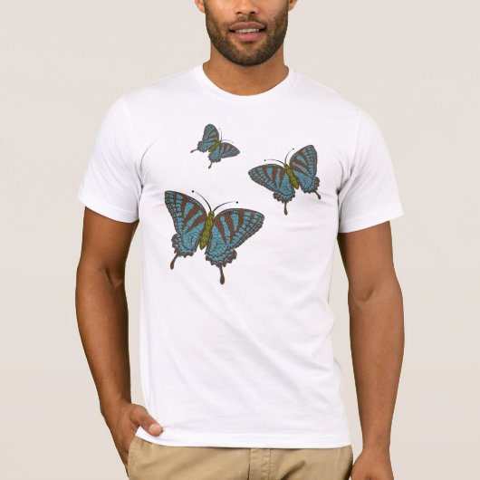 Japanse Vlinderdas Herrenoverhemd T-shirt (Voorkant)
