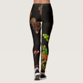 JAPANSE VLINDERS EN BLOEMEN GEDRUKTE LEGGINGS (Achterkant)