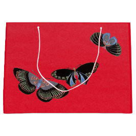 JAPANSE VLINDERS IN RODE CADEAUZAK GROOT CADEAUZAKJE