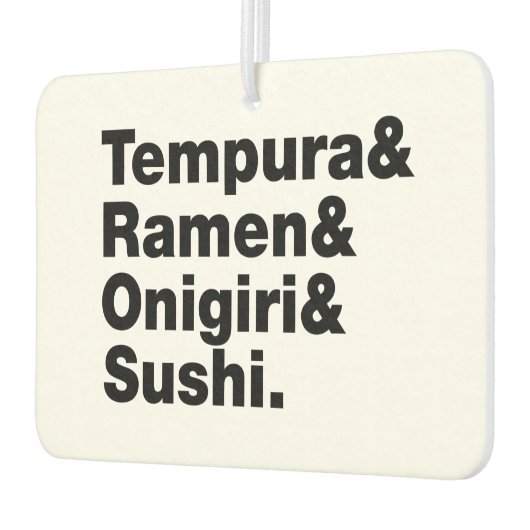 Japanse voedingsmiddelen Tempura & Ramen & Onigiri Luchtverfrisser (Links)