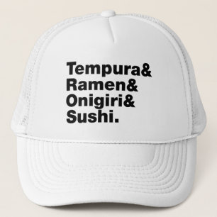 Japanse voedingsmiddelen Tempura & Ramen & Onigiri Trucker Pet