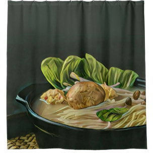 Japanse voedsel Ramen-liefhebbers Douchegordijn
