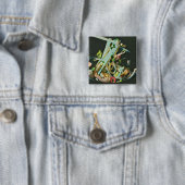 Japanse voedsellovers vierkante button 5,1 cm (In situ)