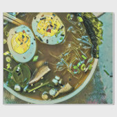 Japanse voedselovers cadeaupapier (Vlak)