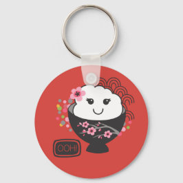 Japanse voedselrijst Bowl Kawaii Sleutelhanger