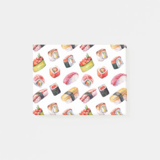 Japanse voedselsushi en nigiri post-it® notes