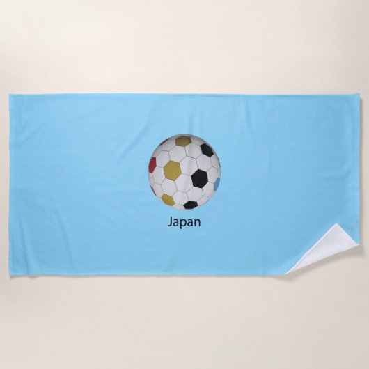 Japanse Voetbal Strandlaken (Voorkant)