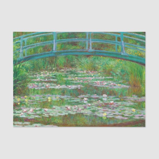 Japanse voetbalbrug, 1899, van Claude Monet Tissuepapier (Voorkant)