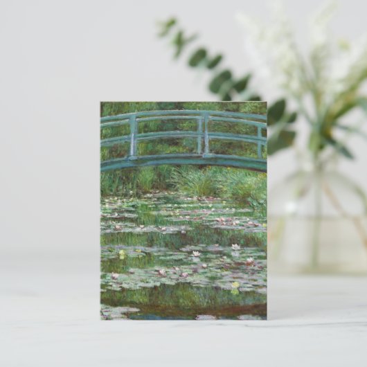 Japanse voetbalbrug Claude Monet French Art Briefkaart (Staand voorkant)