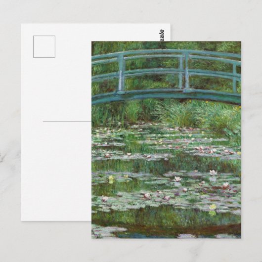 Japanse voetbalbrug Claude Monet French Art Briefkaart (Voorkant / Achterkant)